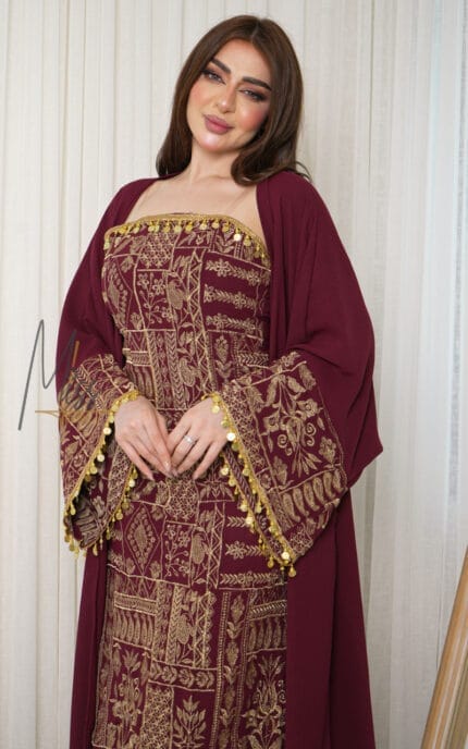 جلابية رمضان بلون عودي